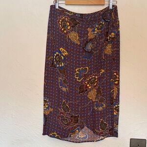 Sezane Multicolor Floral Pencil Skirt